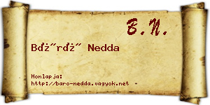 Báró Nedda névjegykártya
