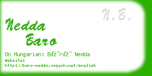 nedda baro business card
